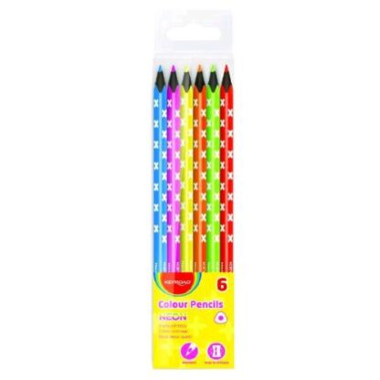 CWR FLUO COLORPASTELI MINA MORBIDA 3 mm CON POLVERE METALLICA COLORI ASSORTITI CONF 6 Pz.