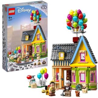 LEGO DISNEY E PIXAR 100 ANNIVERSARIO CASA DI UP CON PALLONCINI E FIGURE DI CARL RUSSEL E DUG