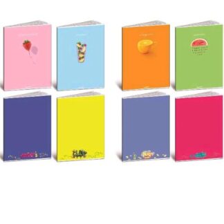 BLASETTI FRESCH COLORS QUADERNO PUNTO METALLICO 100GR 210X297 mm A4 24 FOGLI A QUADRETTI 4F COLORI ASSORTITI CONF 10 Pz.