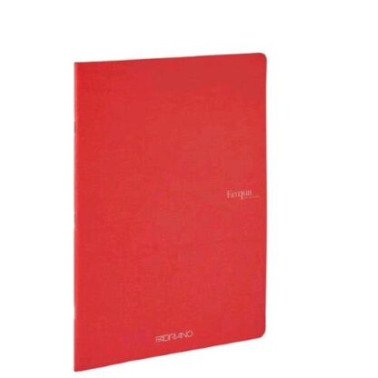 FABRIANO ECOQUA QUADERNO PUNTO METALLICO 90 GR 40 FOGLI A RIGHE 1R LAMPONE