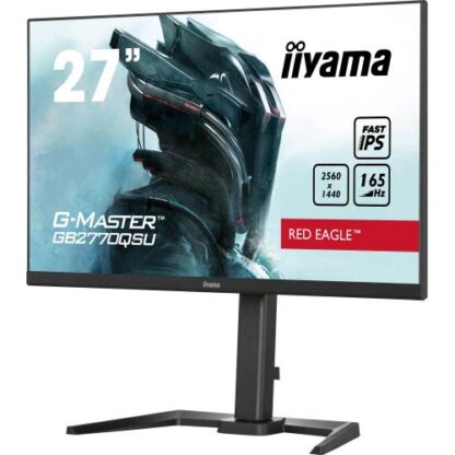 IIYAMA G-MASTER RED EAGLE GB2770QSU-B5 27" LED IPS QUAD HD 16:9 165 Hz 0.5MS CONTRASTO 1000:1 AMD FREESYNC HUB USB HDMI DISPLAYPORT ALTOPARLANTI INCORPORATI NERO