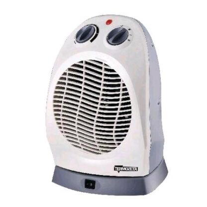 TERMOZETA TZR16N TERMOVENTILATORE OSCILLANTE 2000W TERMOSTATO REGOLABILE 2 LIVELLI DI POTENZA BIANCO