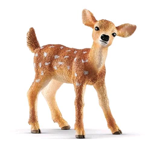 SCHLEICH CERBIATTO DALLA CODA BIANCA IN PLASTICA 5.2X2X5.30 CM