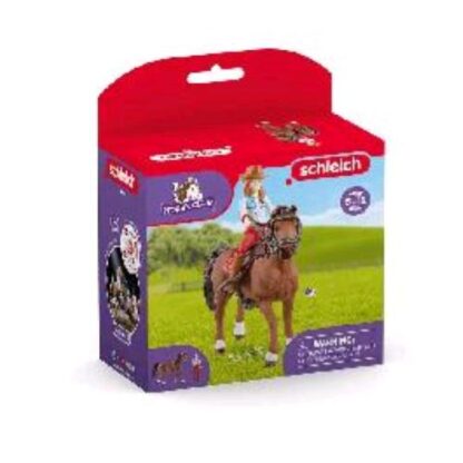 SCHLEICH HORSE CLUB HANNAH & CAYENNE IN PLASTICA 15.5X5X18 CM