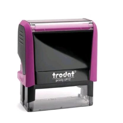 TRODAT PRINTY 4912 TIMBRO PERSONALIZZABILE AUTOINCHIOSTRANTE AUTOCOMPONIBILE PIASTRA 47X18 mm FUCSIA