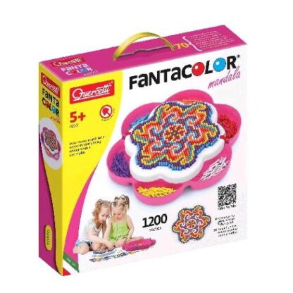 QUERCETTI FANTACOLOR MANDALA TAVOLETTA CON CHIODINI E SCHEDE GUIDA