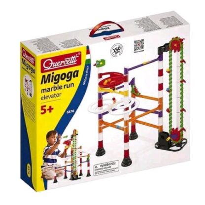 QUERCETTI MIGOGA MARBLE RUN ELEVATOR PISTA PER BIGLIE CON SCIVOLI E PONTI
