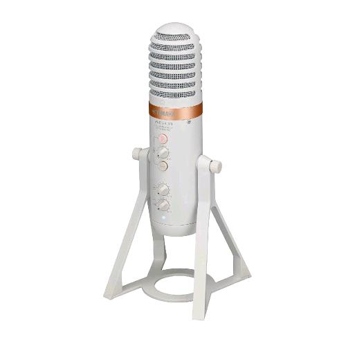 YAMAHA AG01 MICROFONO A CONDENSATORE USB PER STREAMING LIVE REGISTRAZIONE E RIPRODUZIONE AUDIO AD ALTA RISOLUZIONE PER WINDOWS MAC IOS E ANDROID BIANCO