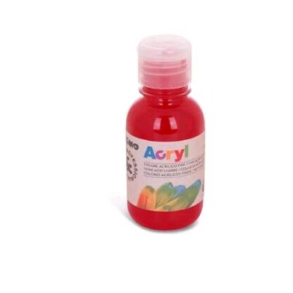 PRIMO COLORE ACRILICO FLACONE DA 125 ML CARMINIO