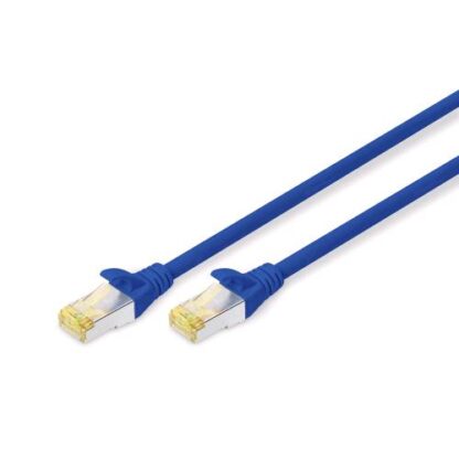 DIGITUS CAVO DI RETE PATCH S-FTP CAT 6A DOPPIA SCHERMATURA 2 MT BLUE