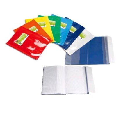 SEI ROTA COVER MINI L F COPRIQUADERNO IN PVC LACCATO 150X210 mm A5 AZZURRO SCURO