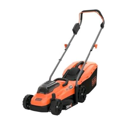 BLACK & DECKER BCMW3318L2-QW RASAERBA A BATTERIA 18V CON 2 BATTERIE 18V 2.5Ah PER PICCOLI GIARDINI FINO A 300m2 NERO ARANCIO