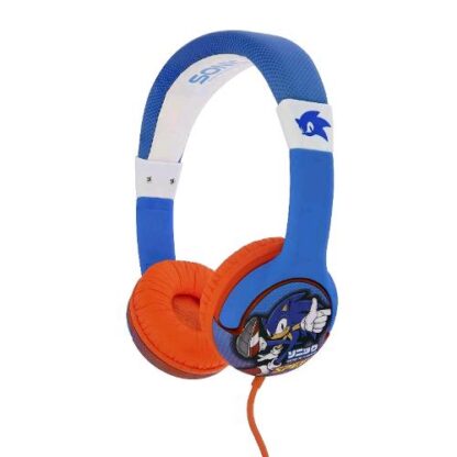 OTL SH0911 CUFFIE PER BAMBINI SONIC THE HEDGHEHOG CABLATO JACK 3.5MM MULTICOLORE
