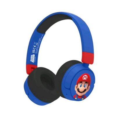 OTL SM1001 CUFFIE WIRELESS PER BAMBINI SUPER MARIO BLU NERO ROSSO