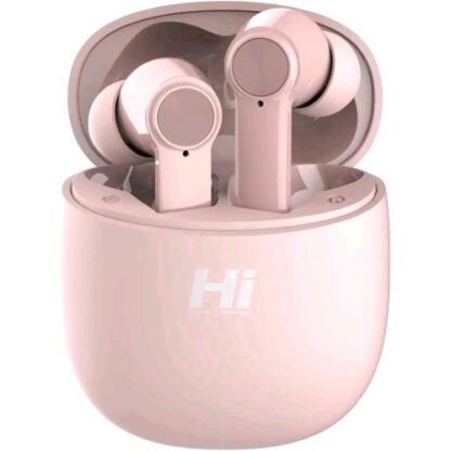 HIFUTURE FLYBUDS PRO AURICOLARI CUFFIE SENZA FILI BLUETOOTH 5.0 TWS RESISTENTI ALL'ACQUA (IPX5) 20 ORE DI DURATA ACCENSIONE E SPEGNIMENTO AUTOMATICO MICROFONO INCORPORATO - COLORE ROSA