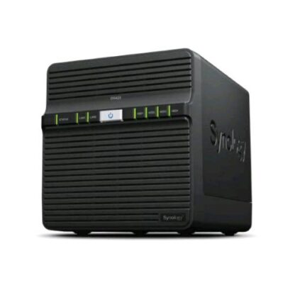 SYNOLOGY DS423 NAS CHASSIS TOWER REALTEK RTD1619B-RAM 2GB-4 BAY HDD/SSD 2.5"/3.5"-2PORTE LAN RJ-45 10/100/1000/10000 Mbps BLACK