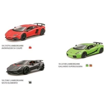 BURAGO COLLEZIONE LAMBORGHINI MODELLINO AUTO ASSORTITI SCALA 1:24