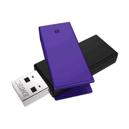 EMTEC C350 FLASH DRIVE CHIAVETTA USB 2.0 8GB SCRIVIBILE 15 MBIT/S NERO VIOLA