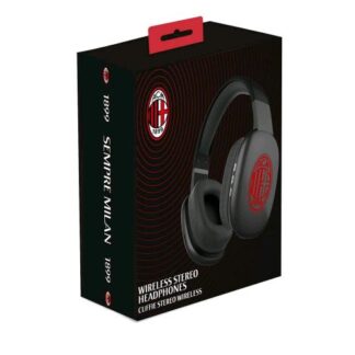 CELLY HEADPHONE MILAN CUFFIE WIRELESS ARCHETTO REGOLABILE PADIGLIONI IMBOTTITI PORTA USB-C E JACK 3.5 mm NERO