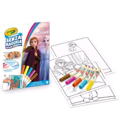 CRAYOLA COLOR WONDER COLORING SET FROZEN 2 ALBUM CON 18 SCENETTE E 5 PENNARELLI MAGIGI COLORI ASSORTITI