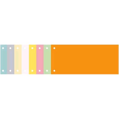 EXACOMPTA FOREVER DIVISORI ORIZZONTALI IN CARTONCINO 200GR 240X105 mm 2 FORI UNIVERSALI GIALLO CONF 100 Pz.