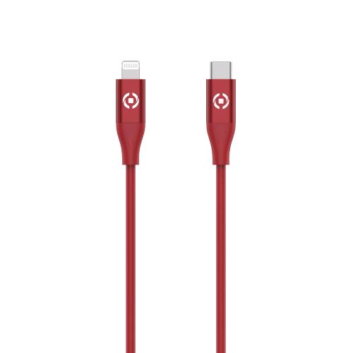 CELLY CAVO DA USB-C A LIGHTNING 60W POWER DELIVERY 1.5 MT ROSSO