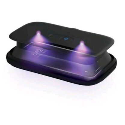 HOMEDICS UV CLEAN PHONE CUSTODIA RICARICABILE IGENIZZANTE A LED GERMICIDI NERO