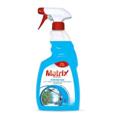 MATRIX DETERGENTE VETRI MULTIUSO SPRAY FLACONE DA 750 ML CONF 6Pz.