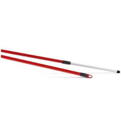 PERFETTO ASTA TELESCOPICA IN METALLO PLASTIFICATO 150 CM 3 MT ROSSO