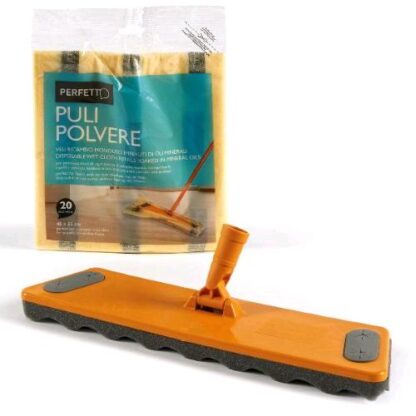 PERFETTO SCOPA PULIPOLVERE CON 20 RETINE 45X22 CM PER TUTTI I PAVIMENTI SENZA MANICO