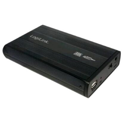 LINK BOX ESTERNO IN METALLO PER HDD SATA III 3.5" USB 2.0 NERO