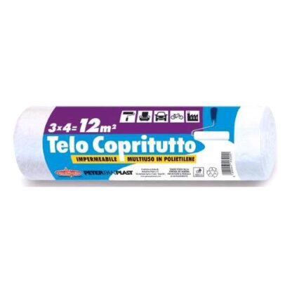 PETER PAN PLAST TELO COPRITUTTO ROTOLO DA 3X4 MT NEUTRO