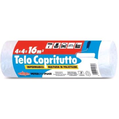 PETER PAN PLAST TELO COPRITUTTO ROTOLO DA 4X4 MT NEUTRO