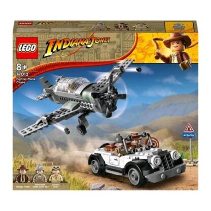 LEGO INDIANA JONES L'INSEGUIMENTO DELL'AEREO A ELICA CON AEREO MACCHINA E 3 MINIFIGURE
