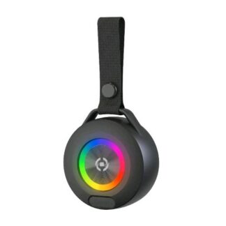 CELLY LIGHTBEATBK ALTOPARLANTE WIRELESS 5W COL LUCE RGB SUMMER COLLECTION BLACK
