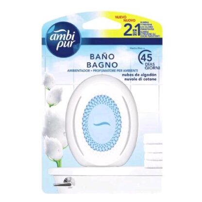 AMBIPUR DEODORANTE BAGNO NUVOLE DI COTONE DURATA 45 GIORNI CONF 8 Pz.