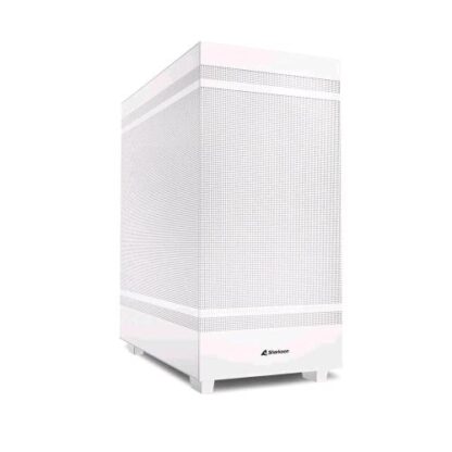 SHARKOON REBEL C50 CASE FULL TOWER ATX MINI-ITX MICRO-ATX CON PANNELLI CON RETE DI AERAZIONE E SUPERFICI INTERNE FORATE 2XVENTOLE PWM DA 120MM 1XUSB-C 2XUSB-A 3.0 BIANCO