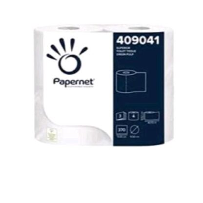 PAPERNET CARTA IGIENICA SUPERIOR IN COTONE 3 VELI BIANCO CONF 80 Pz.