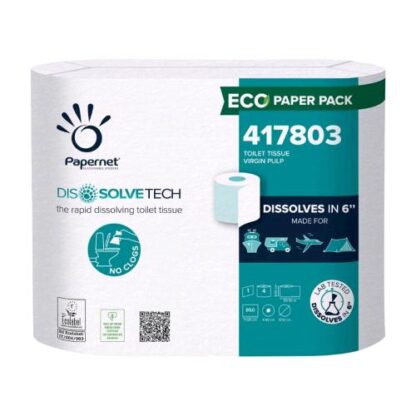 PAPERNET DISSOLVE TECH CARTA IGENICA 1 VELO 94MT 850 STRAPPI BIANCO CONF 28 Pz.