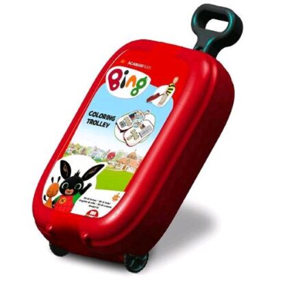 MULTIPRINT BING TROLLEY CON PENNARELLI TIMBRI ACTIVITY BOOK INCHIOSTRO E ADESIVI COLORI ASSORTITI