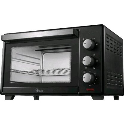 ARDES AR6231B FORNETTO ELETTRICO VENTILATO 30 LT 6 FUNZIONI DI COTTURA 1.600W DOPPIO VETRO NERO