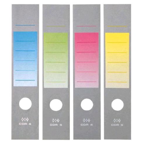 SEI ROTA COPRIDORSO CDR-S AUTOADESIVO IN CARTA STAMPATA 70X345 mm BLU CONF 10 Pz.