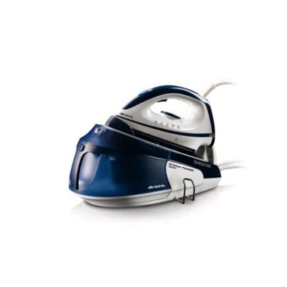 ARIETE 5571 STEAM POWER EASY FERRO DA STIRO CON CALDAIA 2.400 W SERBATOIO 1.8 LT REMOVIBILE COLPO VAPORE 130gr. 120 gr/min PIASTRA IN CERAMICA BIANCO/BLU