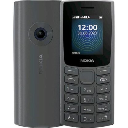 NOKIA 110 2023 DUAL SIM 1.8" 128MB RAM 48MB FOTOCAMERA MP3 RADIO FM ITALIA CHARCOAL