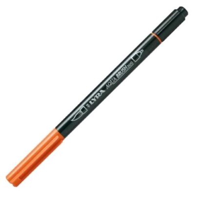 LYRA AQUA BRUSH DUO PENNARELLO ACQUARELLABILE A DOPPIA PUNTA ARANCIO CONF 10 Pz.