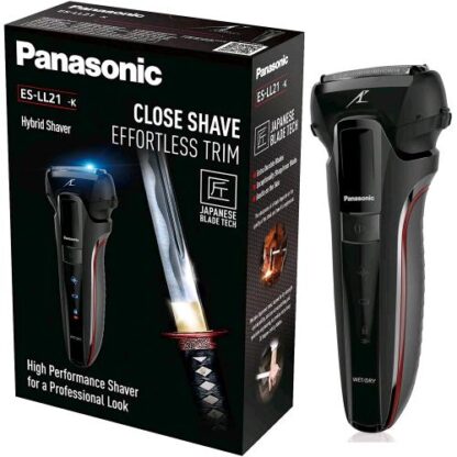 PANASONIC ES-LL21-K503SH RASOIO ELETTRICO PER BARBA RICARICABILE TRE LAME WET&DRY