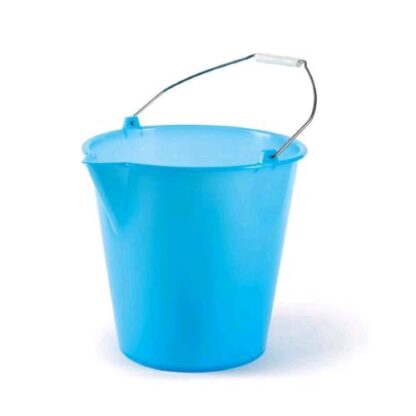 PERFETTO SECCHIO IN POLITENE CON BECCO 12LT AZZURRO