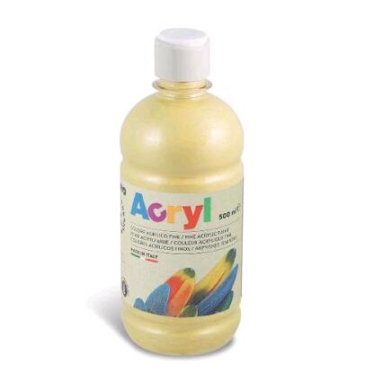 PRIMO TEMPERA ACRILICA IN BOTTIGLIA DA 500 ML ORO