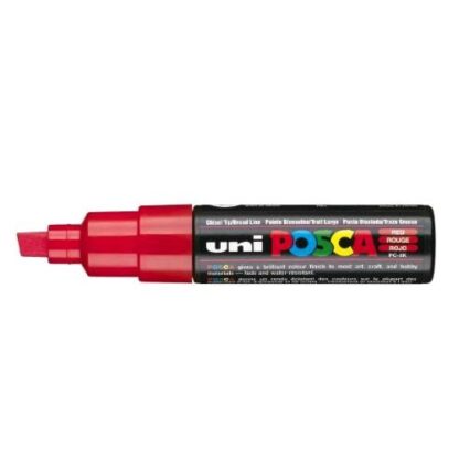 OSAMA POSCA PENNARELLO PUNTA A SCALPELLO 8 mm ROSSO CONF 6 Pz.