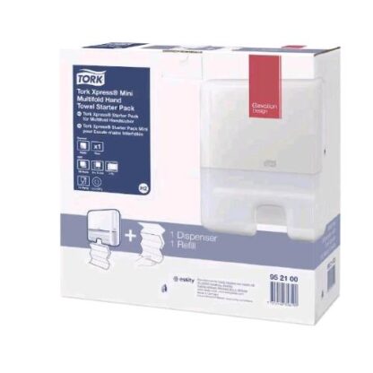 TORK DISPENSER ASCIUGAMANI INTERCALATI STARTER PACK BIANCO